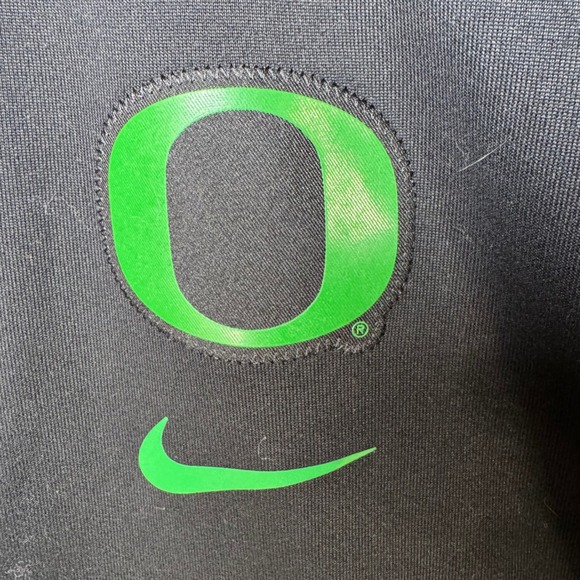 Nike Oregon Ducks Dri Fit Hoodie Gray Black Green Logo Athletic Mens M - Picture 4 of 5